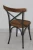 Import Industrial Vintage X Back Chair French style Antique Pine Wood X Back Chair Restaurant Cafe Dining Wooden Iron X Back Chair from India