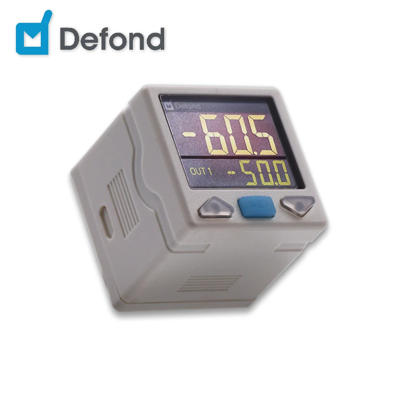 IP40 Monitor Air Digital Pressure Sensor Dual-Section Display Differential Air Pressure Sensor
