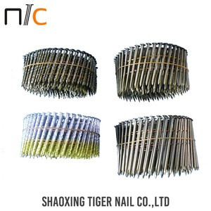 Iron Nail Prices Stainless Steel Concrete Roofing Collated Nails Coil With Washer
