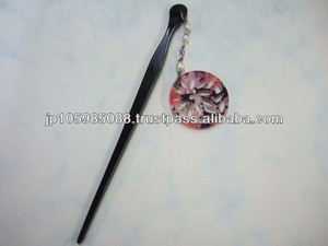 Japanese Kimono Hair Stick w/Round Parts
