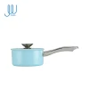 Jetwell Multi-Function Factory Wholesale Enamel Cooking Pot Best Price Non Stick Cookware With Glass Lid Induction Bottom