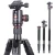 Import JingYing factory price flexible 4 sections ball head dslr camera video carbon fiber tripod from China