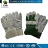 Jiuxin Working Striped cotton back Industrial Hand Leather Safety Gloves