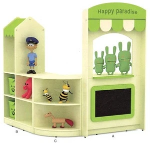 Kids high quality and popular rounded corner storage cabinet