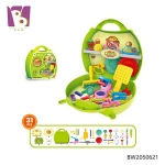 Kids Pretend play plastic Cooking set toy 33PCS children kitchen toys