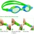 Import Kids Swimming Goggles Soft Silicone Clear Vision Anti Fog UV Protection Soft Nose Bridge Kids Skoogles from China
