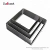 kitchen 3 pieces stainless steel bakeware tools square ring set