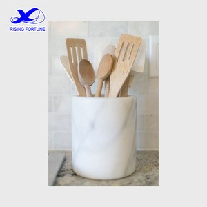 Kitchen marble utensil holder