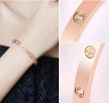 Korean style classic cross rosy gold bracelet ,romantic bangle birthday gift to girlfriend and best friends