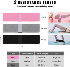 KS-1011-9#Training Fabric Booty Hip Circle bands Home Fitness Hip Circle Hip Resistance Band