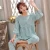 Import Kuwulang Wholesale Girl Ladies Elegant Home Wear Sleep Wear Suits Two-Piece Pyjama Sets Women Silk Pants Pajamas Sleepwear from China