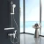 Import L0100 High Quality Chrome Adjustable Sliding Bar Hand Shower Rail with Shelf for Bathroom showerhead Accessories from China