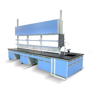 Lab central island bench for chemistry all steel lab bench for lab bench price