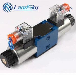 LandSky restriction flanged actuated check valve WE6G T R F P G1/4 M14X1.5 Directional with wet pin DC or AC solenoids type