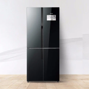 Large capacity 4 door APP with voice controlled screenfridge  refrigerator for household