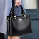 Large Capacity Crossbody Bags For Women High Quality Designer Ladies Handbags Soft Leather Casual Tote Bag Custom Printed Logo