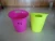 Import Large Cheap One Ear Plastic Ice Bucket And Trash Bin/ promotion Plastic dustbin from China