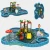 Import large fiberglass slide for water pool, water play equipment for sale from China