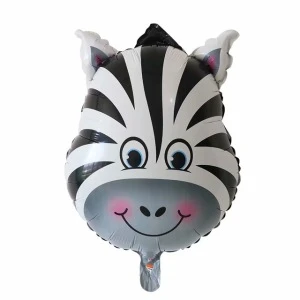 Large Jungle Animal Head Tiger Lion Monkey Zebra Giraffe Shaped Helium inflatable Balloons For Kids Toy Birthday Party Decor