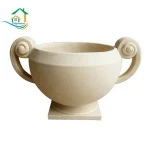 Large stone flower pot planters