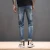 Import Latest Popular Style Mid Waist Washed Plain Skinny Fitting Men Jeans Denim Trousers from China