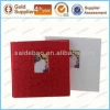 Leather album with photo frame cover die-cut window