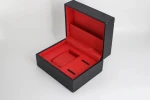Leather PU box for watch and jewelry, custom watch box and earrings gift box, OEM watch and jewelry sets PU box for gift