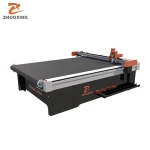 Leather/PU leather material shoes and bag cutting machine cnc Oscillating Cutting tool flatbed digital cutter