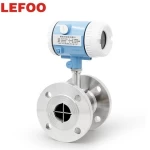 LEFOO flange connection turbine sensor flow meter digital smart water flow meter oem rs485 oxygen oil milk turbine flow meter