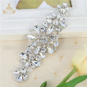 LG1283 Bridal dress decorations rhinestone applique crystal wholesale price
