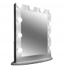 Light luxury large smart aluminum vanity mirror LED Hollywood mirror with LED big bulbs