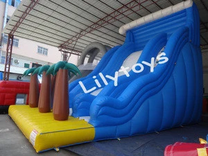 Lilytoys high quality inflatable castle slide, inflatable dry slid , inflatable slide bouncer for sale