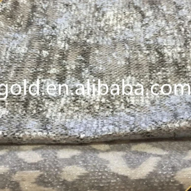 Limitation knitted foil Printing 2016 Fashion Knitted cashmere fabric For Sweater