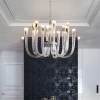 Living room decorative chandelier new luxury atmosphere modern simple bedroom hall dining room creative glass candle chandelier