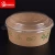 Import Logo printed kraft paper salad bowl with clear lid from China