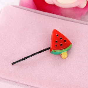 Lovable hairpin  cherry side clip Creative hair pin Fruit clip