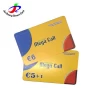 Low cost scratch phone card in plastic card with variable number printing