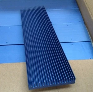 Low price blue anodized extruded aluminum profile heat sink for LED