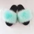 Import Low Price Cost-Effective Excellent Design Furry Fake Fur Slippers 2021 Big Fashion Soft Fluffy Luxury Purple Faux Fur Slides from China