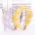 Import LRTOU Wholesale Custom 2021 Spring Korean Women Fashion Headwraps Hair Accessories Crossed Fresh Color Pink Yellow Headband from China