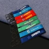 Lucky hebilla silk whait white fabric 3m safety clips aviation lanyard guangzhou