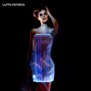 Buy Luminous Led Lighting Sexy Night Club Wear Clubbing Dress from