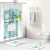 Import Luxury brand logo 3d print  waterproof shower curtain for bathroom 4 piece from China