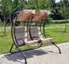 Luxury Hot Sale Outdoor Patio Swing Chair Double Swing Chair with Canopy