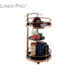 Luxury Hotel Tea Coffee Service Cart Liquor Trolley With Wheels