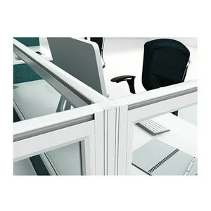 Luxury lobby office partition white color 6 seater partition office workstation with price