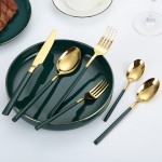 Luxury Stainless Steel 304 Cutlery Royal Restaurant Wholesale Metal Cutlery
