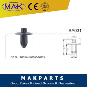 MAK High quality auto car body Plastic clips and fasteners OEM:01553-06721
