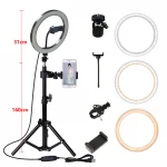 make up phone ring light Camera LED Ring light 10 inch LED ring light with Tripod Stander