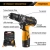 Import MANRUN High Quality Two-Speed 12V Cordless Drill Machine Drill Tool Set from China